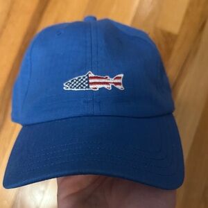 Blue Fish Embroidered Men's Hat